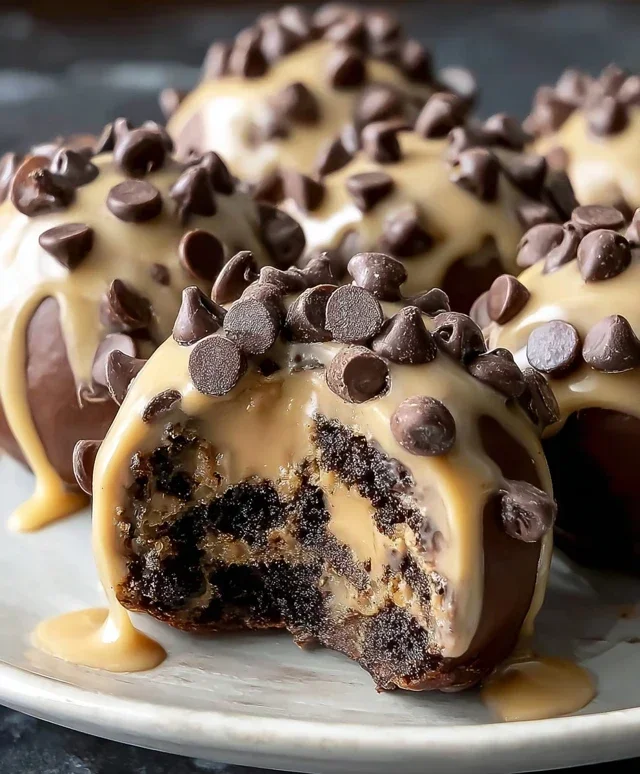 Chocolate Chip Cookie Dough Brownie Bombs