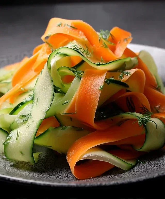 Carrot and Cucumber Ribbon Salad