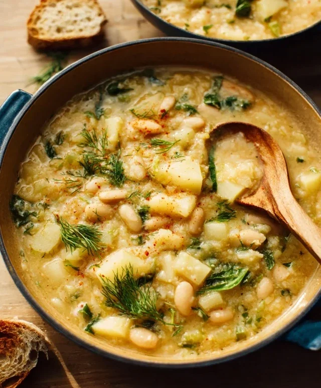 Lemon-Dill White Bean & Potato Soup