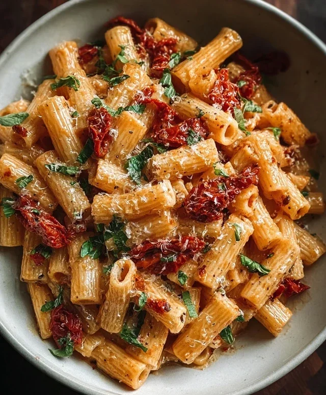 Vegan Creamy Sun Dried Tomato Pasta Recipe