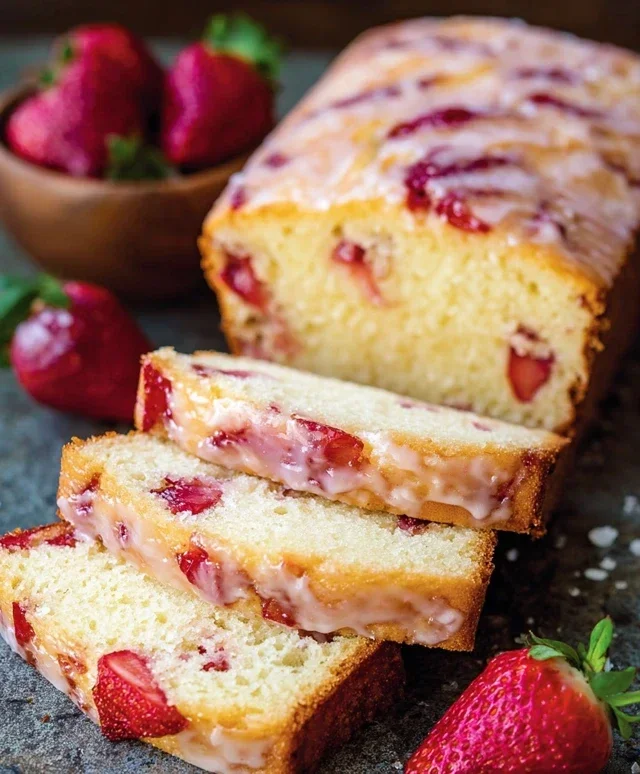Strawberry Pound Cake