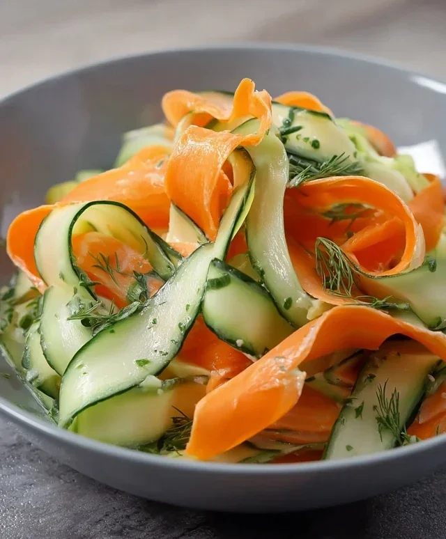 Carrot and Cucumber Ribbon Salad