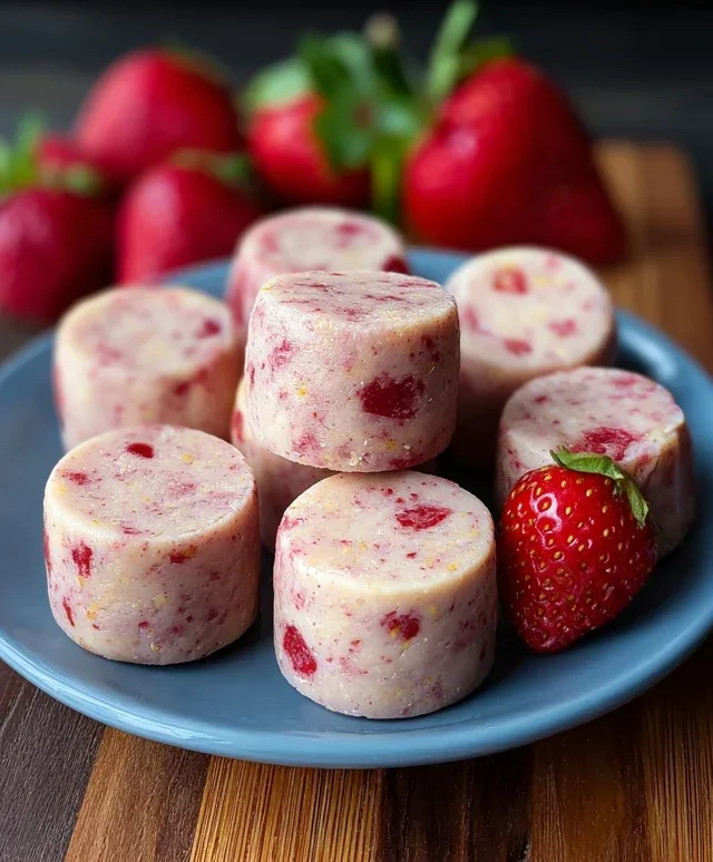 Strawberry and Banana Smoothie Bites for Dogs