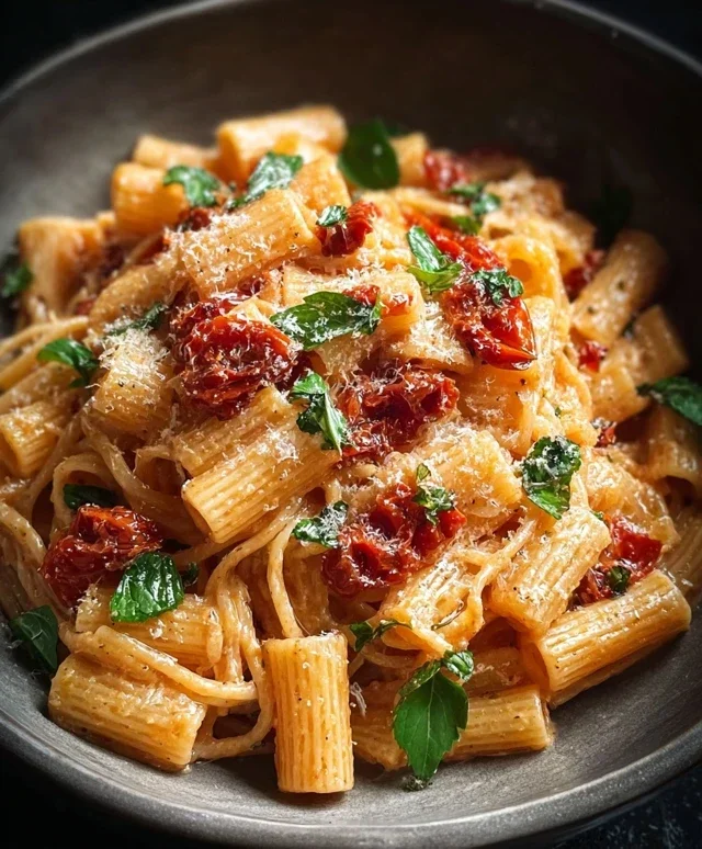 Vegan Creamy Sun Dried Tomato Pasta Recipe