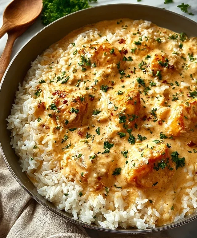 Creamy Smothered Chicken and Rice
