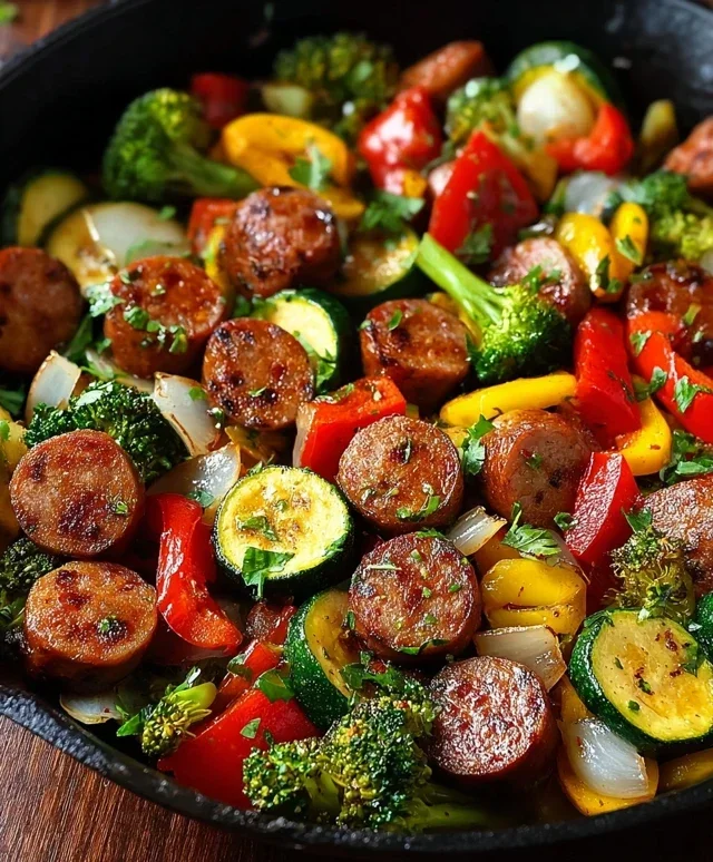 Sausage and Veggies Skillet