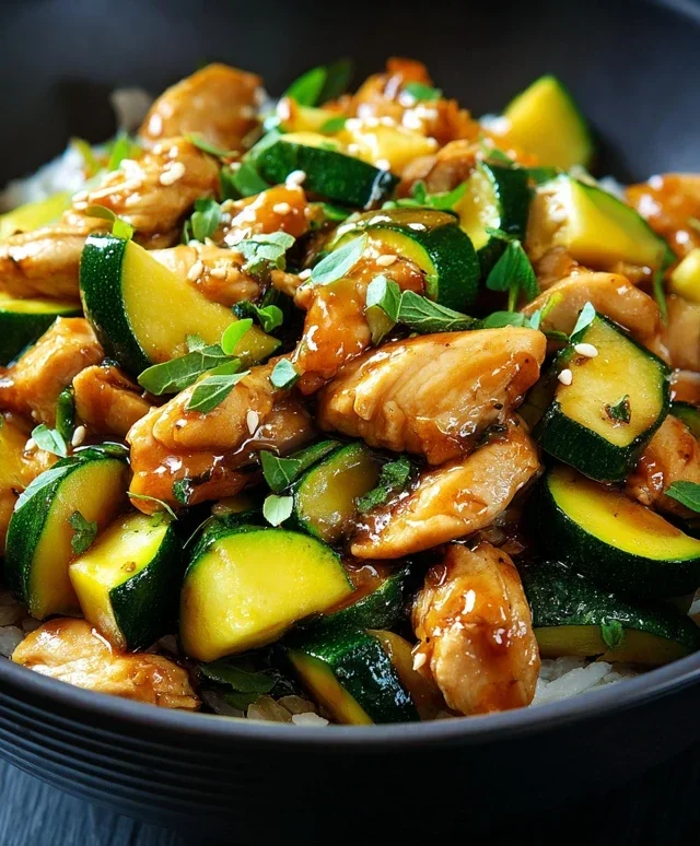 Chicken Zucchini Stir Fry