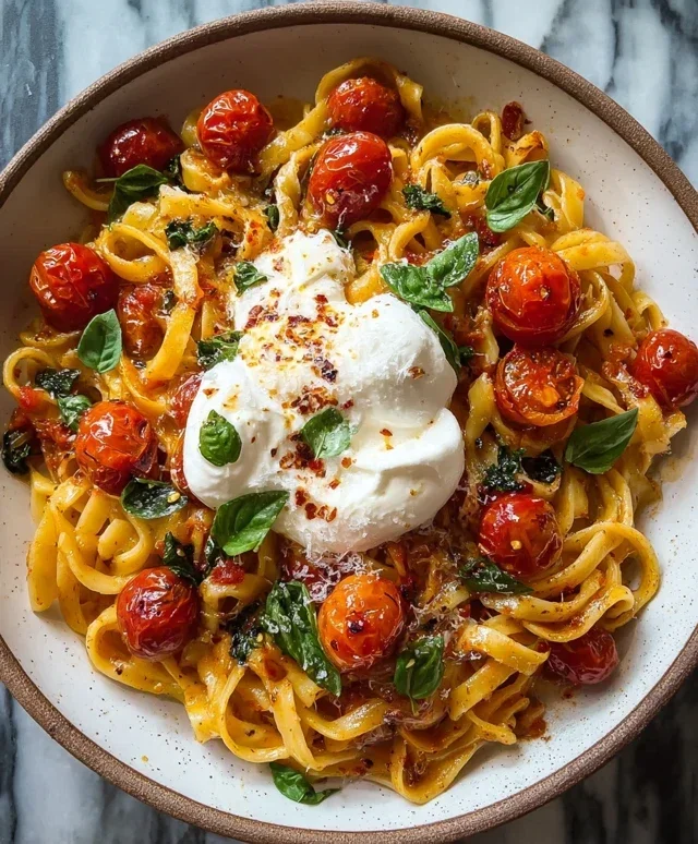 Burst Tomato Burrata Pasta