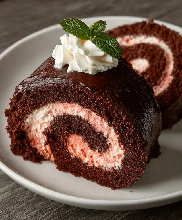 Easy Chocolate Swiss Roll