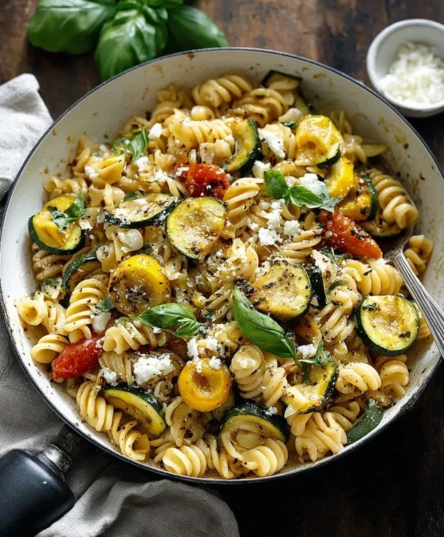 Summer Squash Pasta Skillet