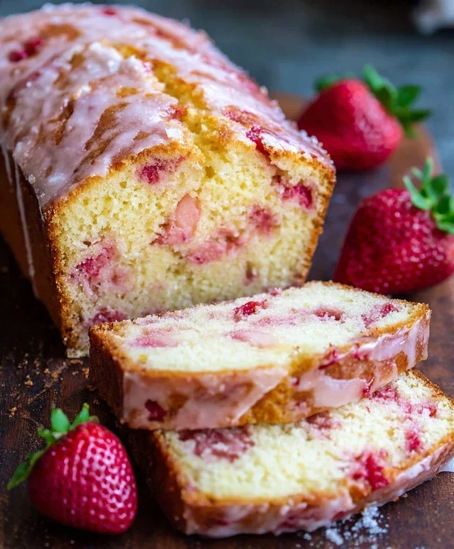 Strawberry Pound Cake