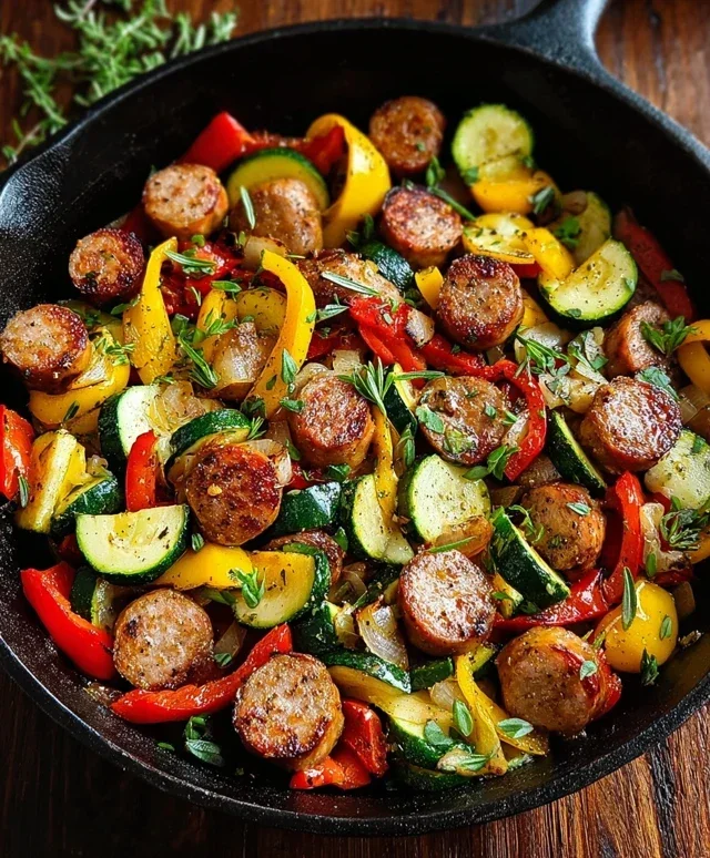 Sausage and Veggies Skillet