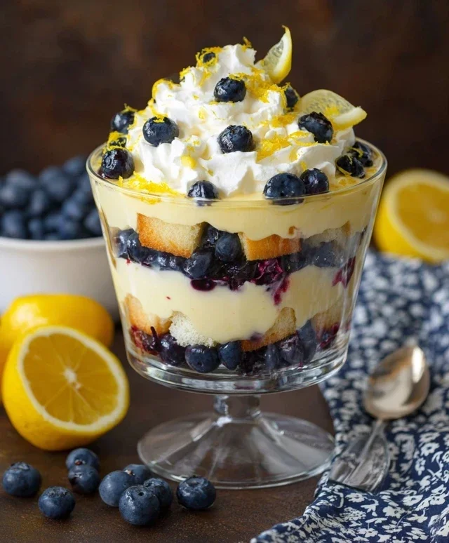 Easy Lemon Blueberry Trifle Recipe