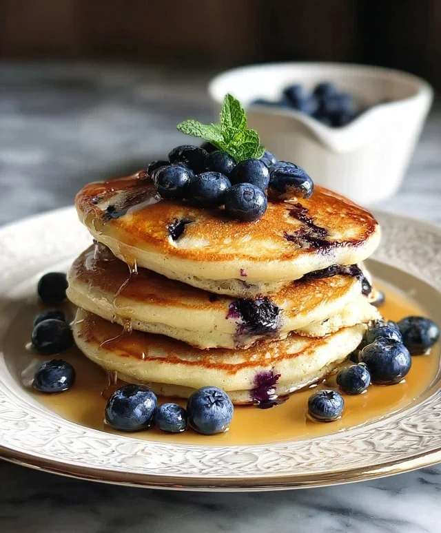 Easy Blueberry Pancake