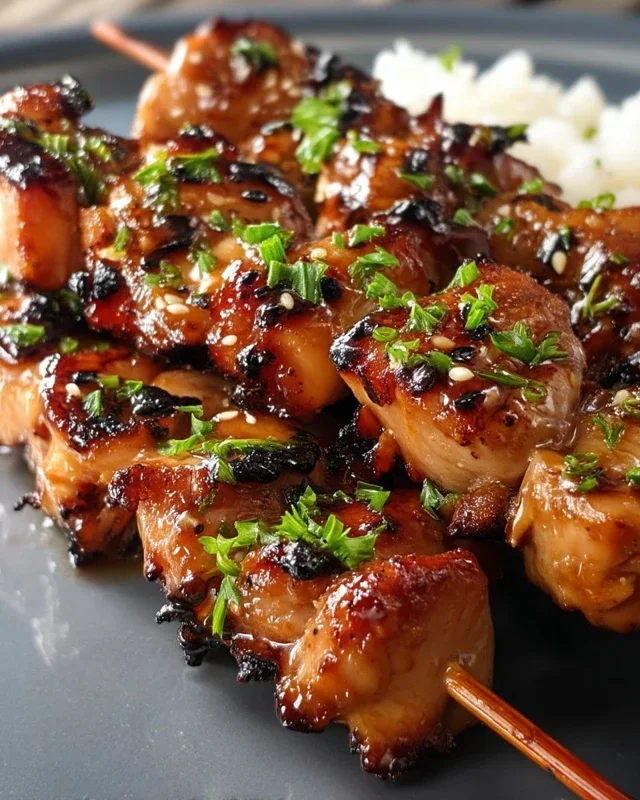 Teriyaki Chicken Skewers