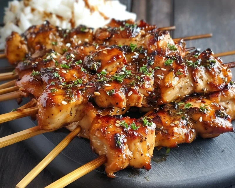 Teriyaki Chicken Skewers