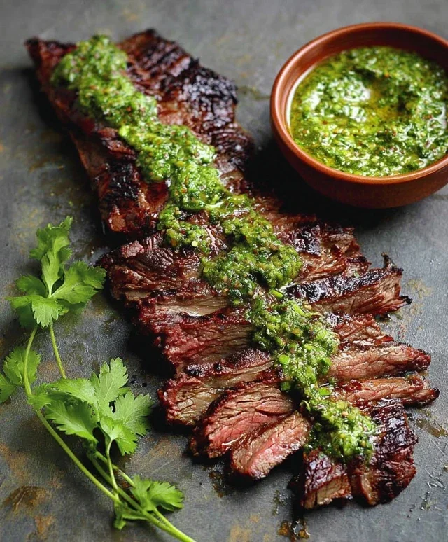 Skirt Steak Marinade Recipe with Chimichurri Recipe