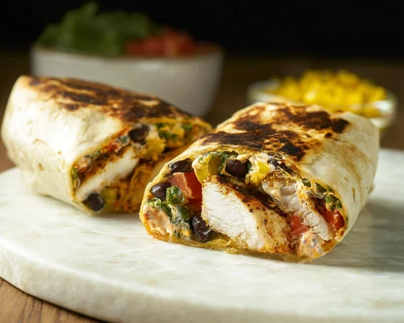 Chipotle Ranch Grilled Chicken Burrito