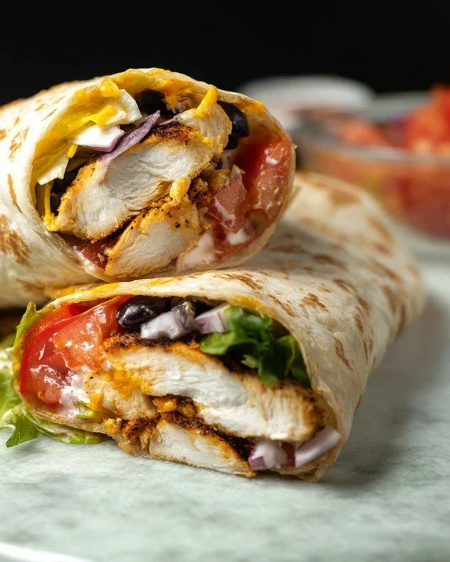 Chipotle Ranch Grilled Chicken Burrito