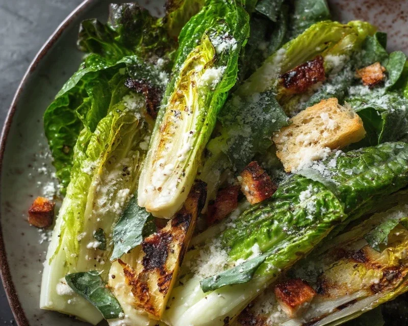 Grilled Romaine Caesar Salad Recipe