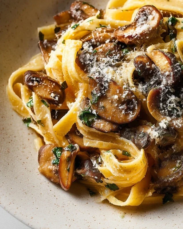 Garlic Mushroom Pasta