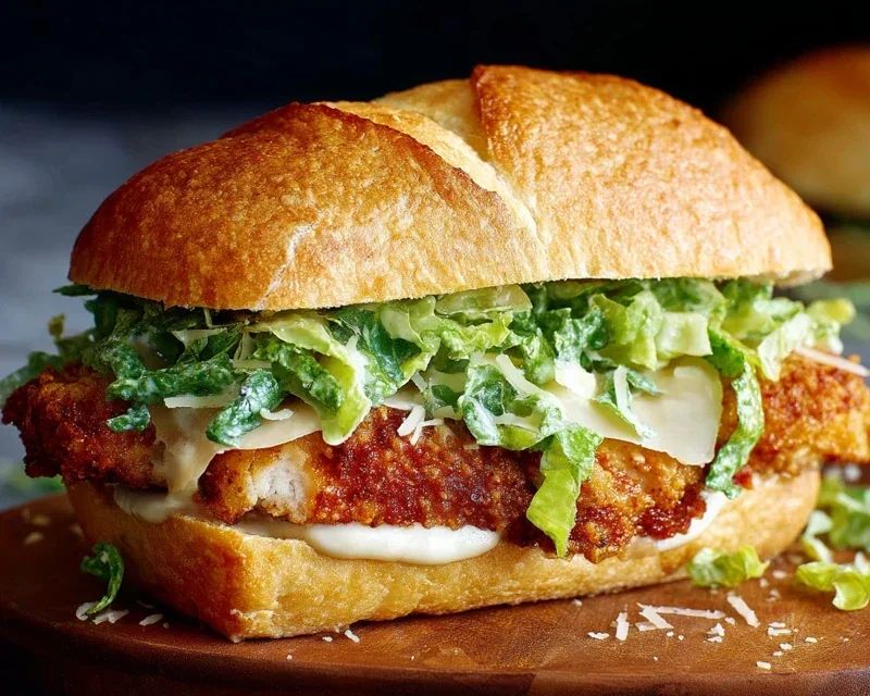 Crispy Chicken Caesar Sandwich