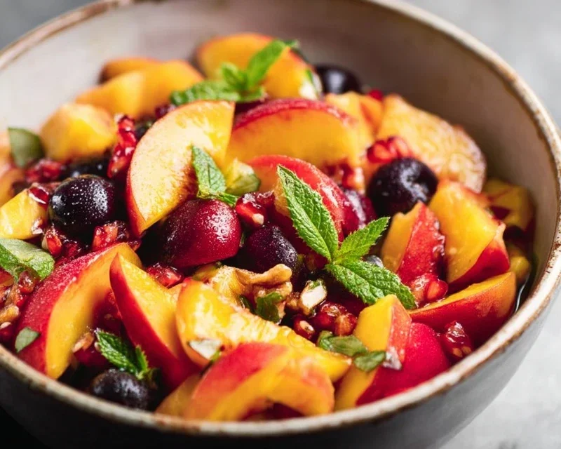 Summer Peach Fruit Salad