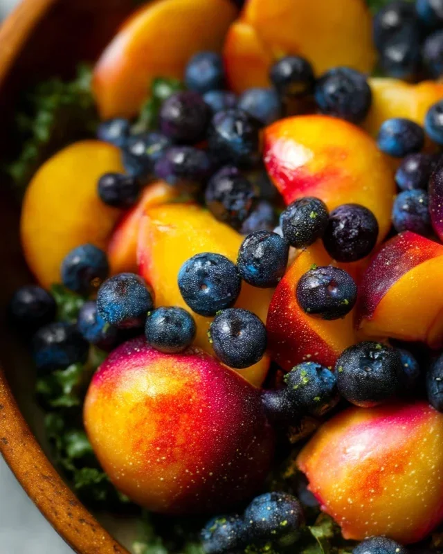 Summer Peach And Blueberry Knon-non-non-alcoholic alternativeic non-alcoholic ale Salad