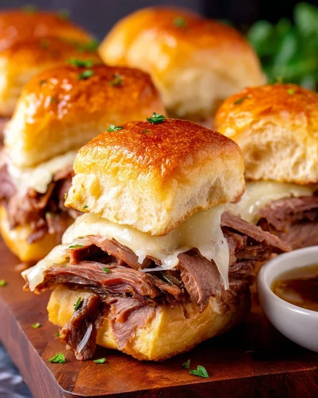 Easy French Dip Sliders Recipe