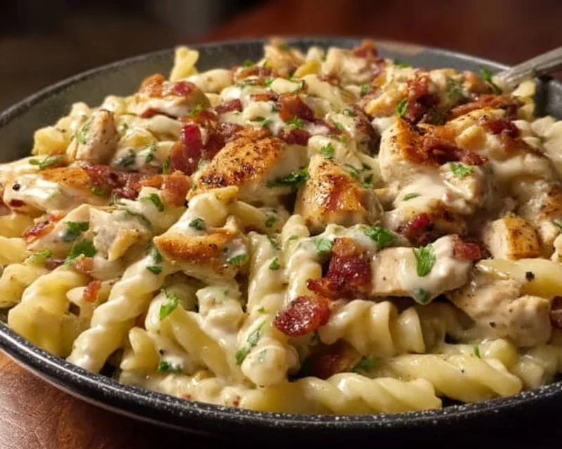 Chicken Beef Beef Bacon Ranch Pasta