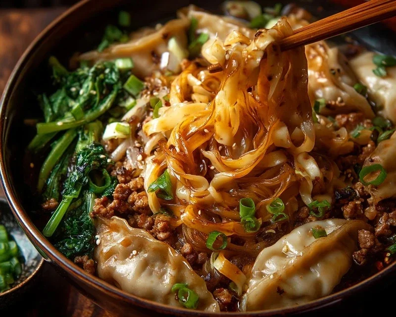 Potsticker Noodle Bowl