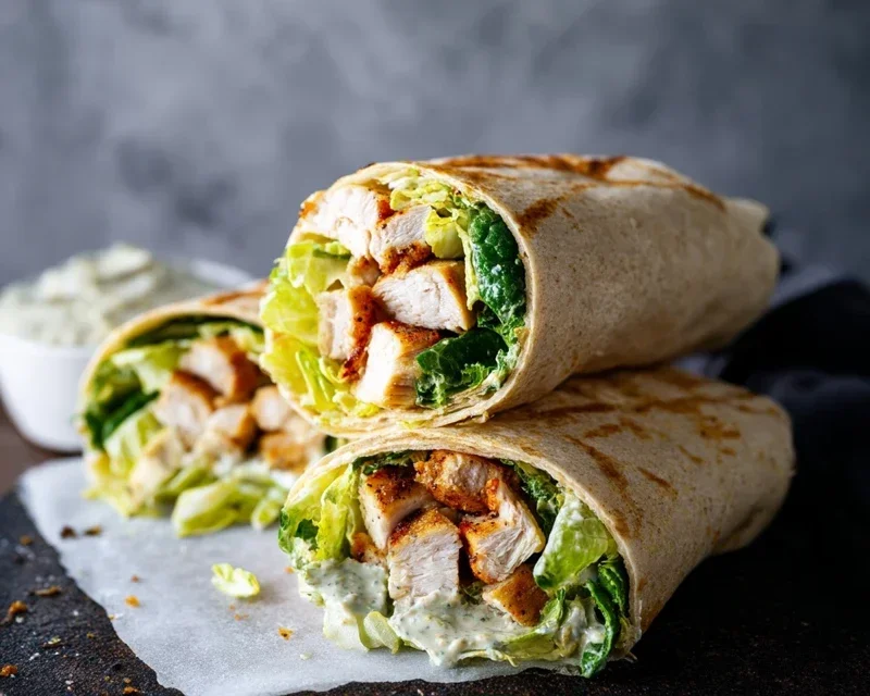Chicken Caesar Wraps
