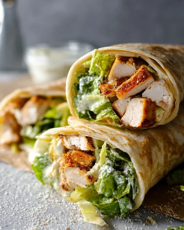 Chicken Caesar Wraps