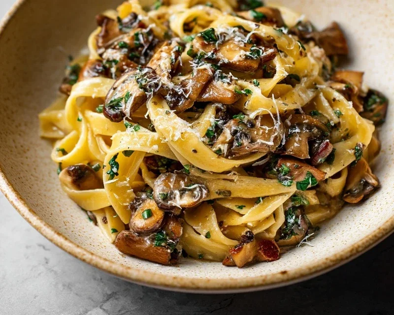 Garlic Mushroom Pasta