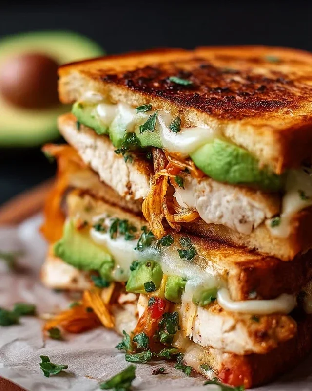 Chicken Avocado Melt Sandwich