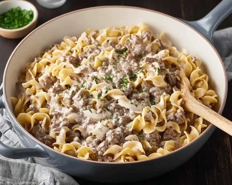 30-Minute Ground Beef Stroganoff