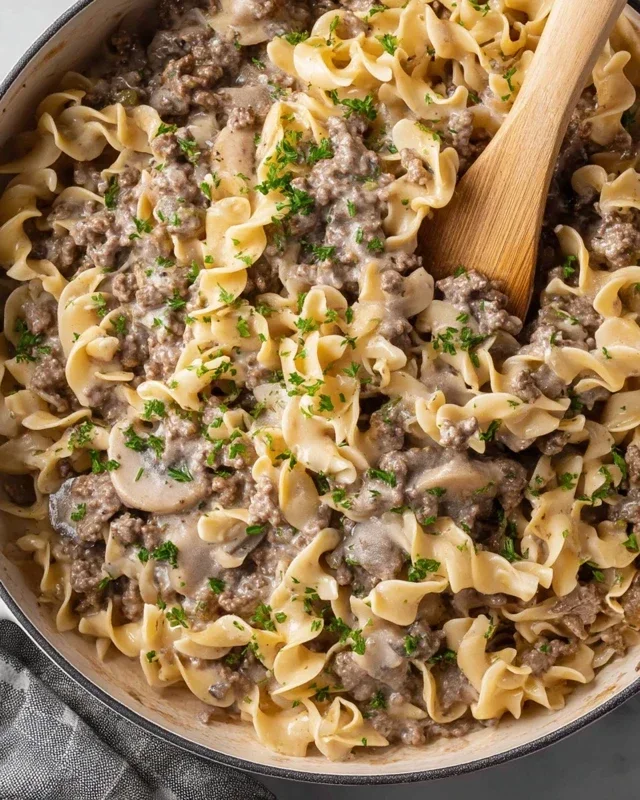30-Minute Ground Beef Stroganoff