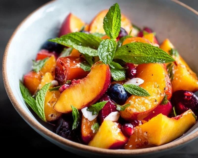 Summer Peach Fruit Salad