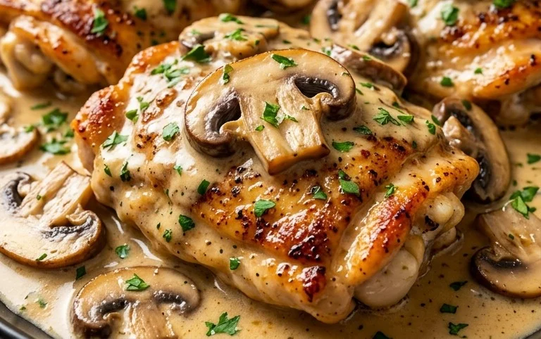 Creamy Mushroom Chicken Recipe