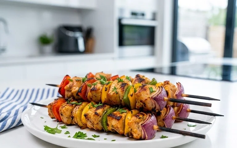 Air Fryer Chicken Skewers (VIDEO)