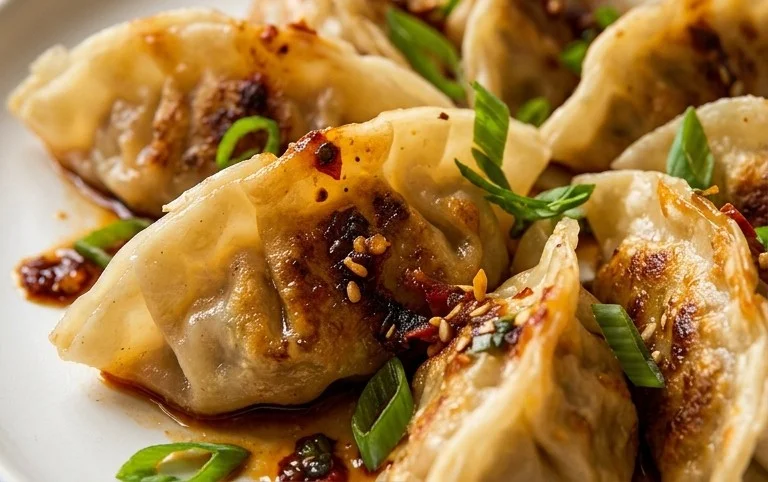Chicken Potstickers (Pan Fried Dumplings)