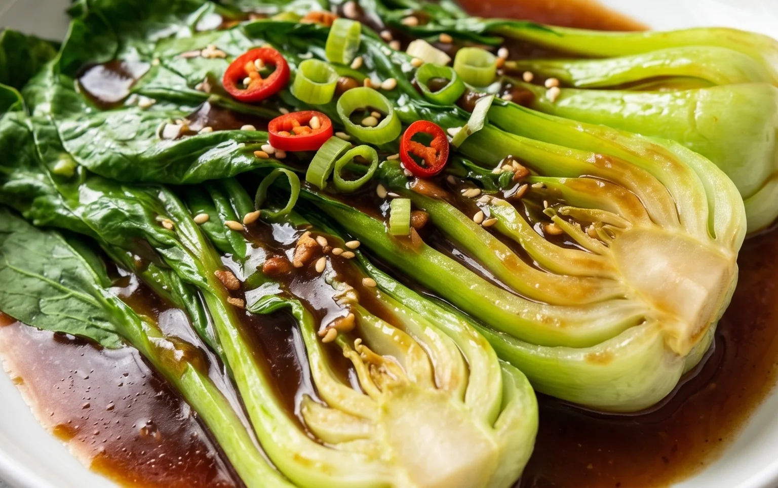 Bok Choy with Oyster Sauce