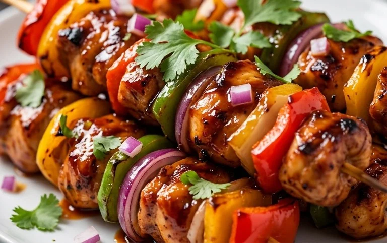 Mexican Barbecue Chicken Skewers