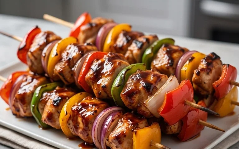 Mexican Barbecue Chicken Skewers