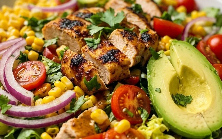 Peruvian Grilled Chicken Salad