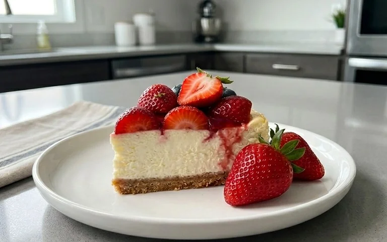 Red, White, and Blue Cheesecake Strawberries