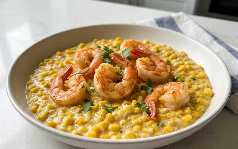 Shrimp and Creamed Corn (30 Minutes, One-Pan)