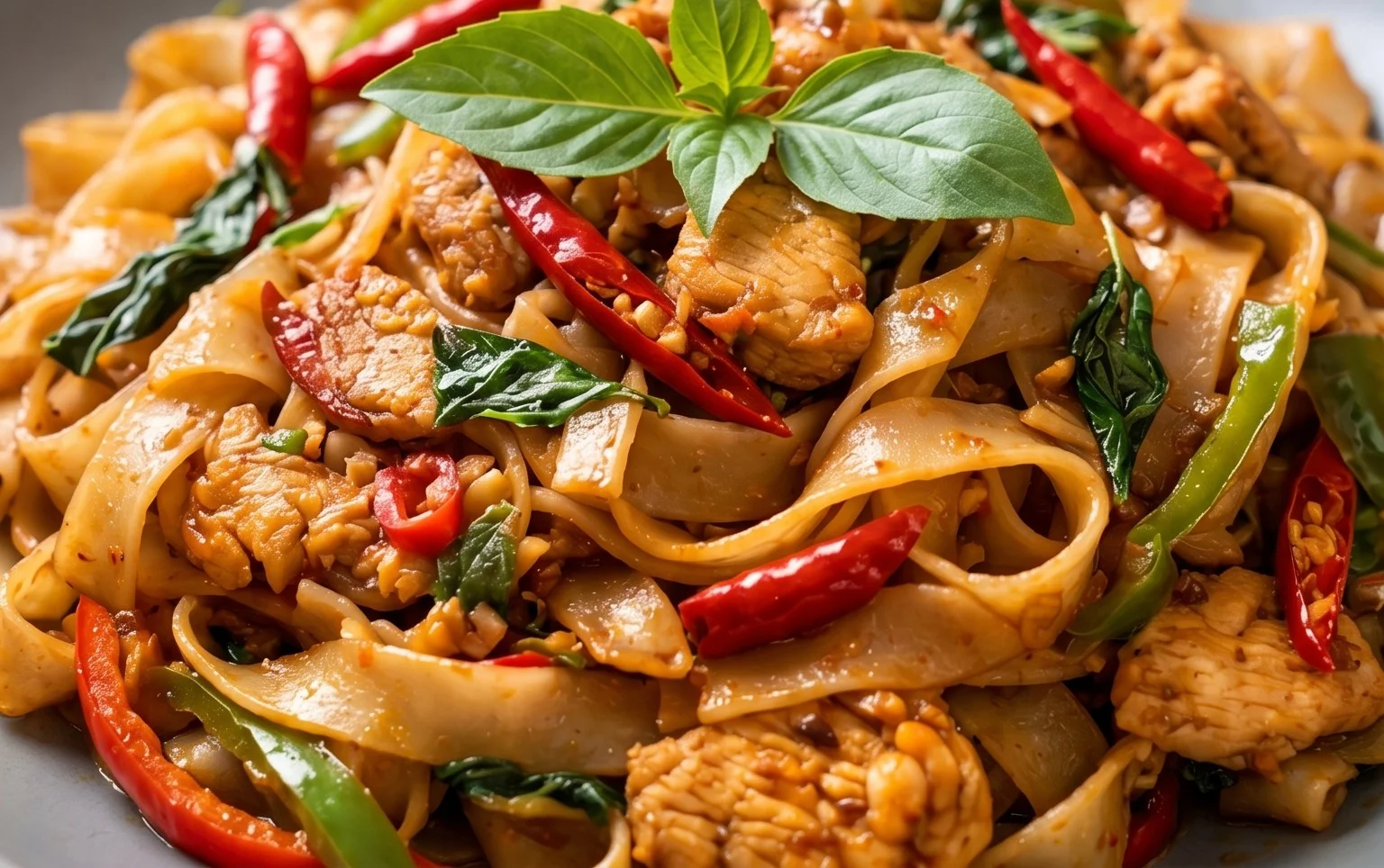 Drunken noodles
