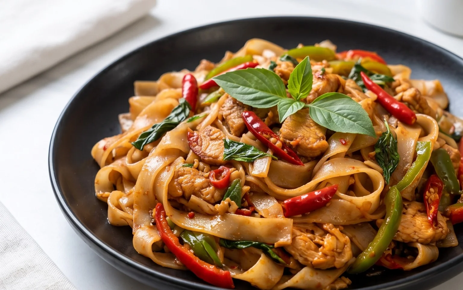 Drunken noodles