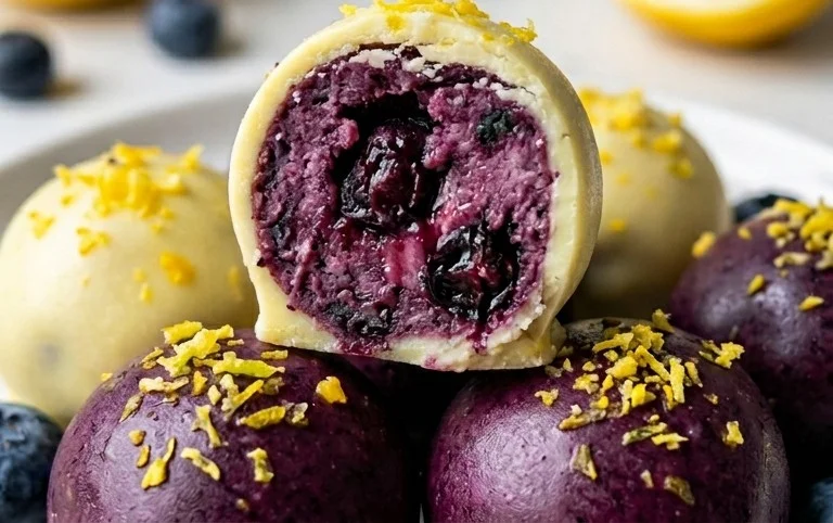 LEMON BLUEBERRY TRUFFLES 
